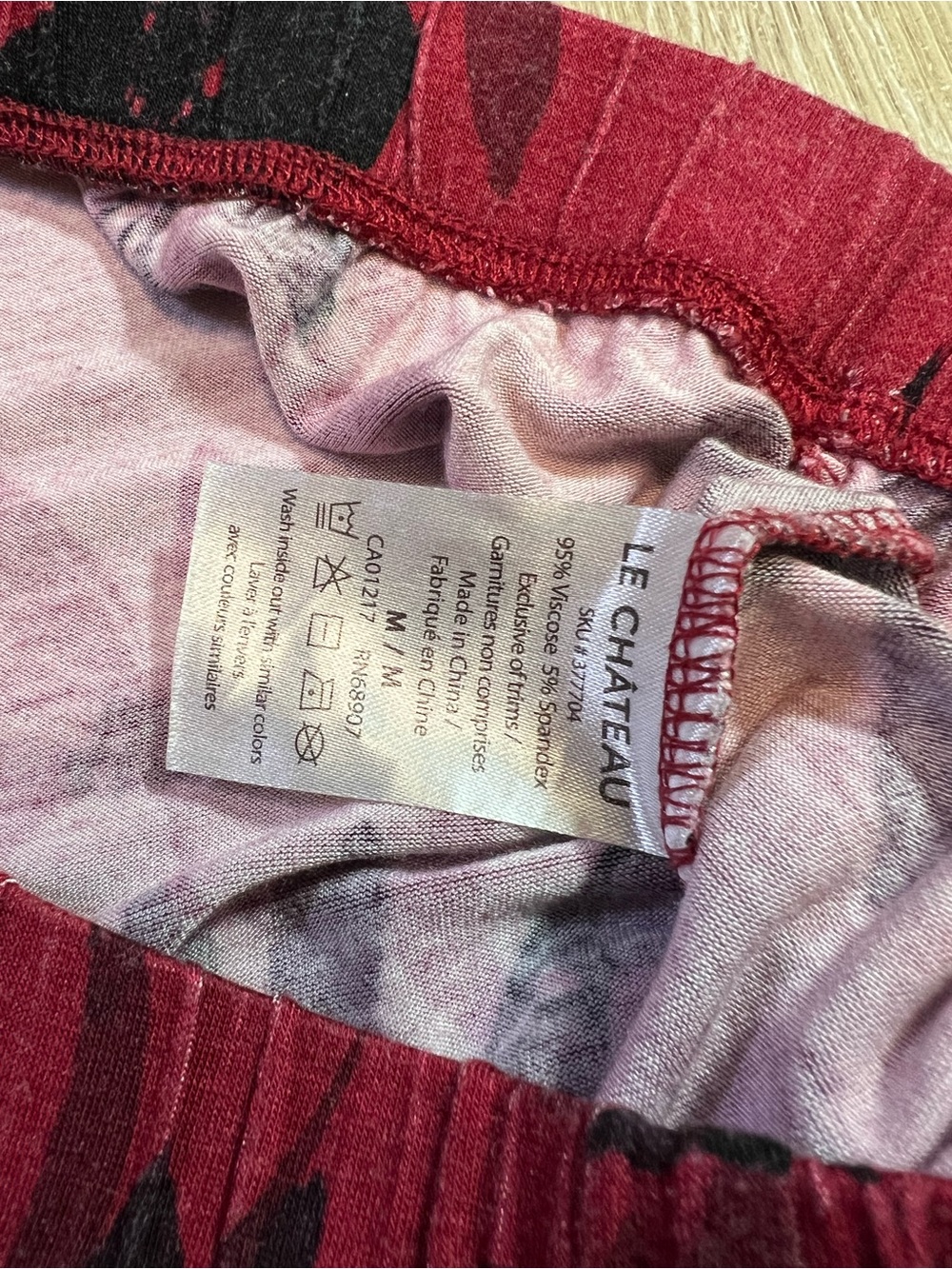 Y2K Le Chateau Chic Red Floral Lace Trim Women’s Medium Cami Short & Pajama Set - Picture 11 of 11